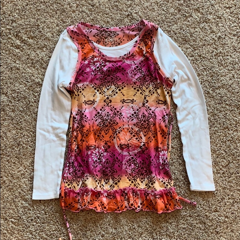 Justice printed top